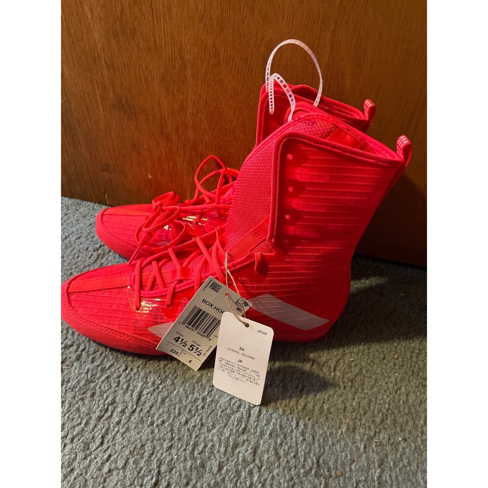Adidas‎ Box Hog 4 Boxing Shoes Mens 4.5 Womens 5.5 Red IH2732 Training Boots